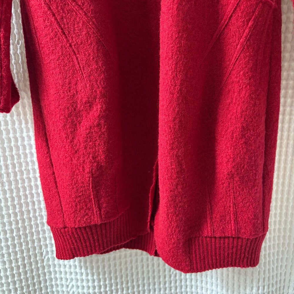 Stella Carakasi small Talk of the Town red boiled wool jacket in pomodoro red - Picture 2 of 7